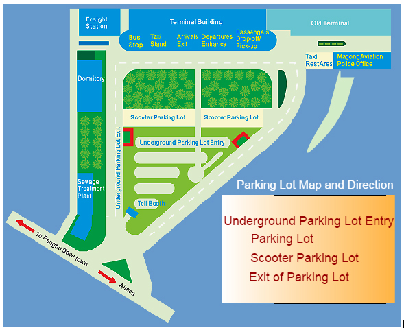 Parking Lots Map and Direction