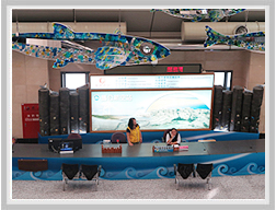 馬公航空站一樓服務台圖片
