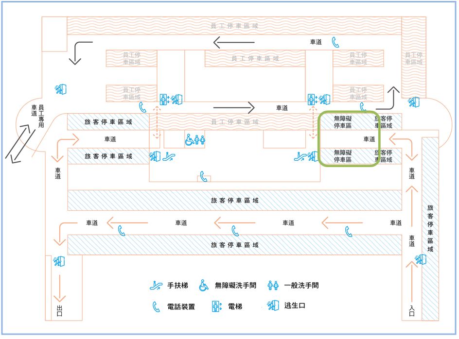 身心障礙停車場位置圖