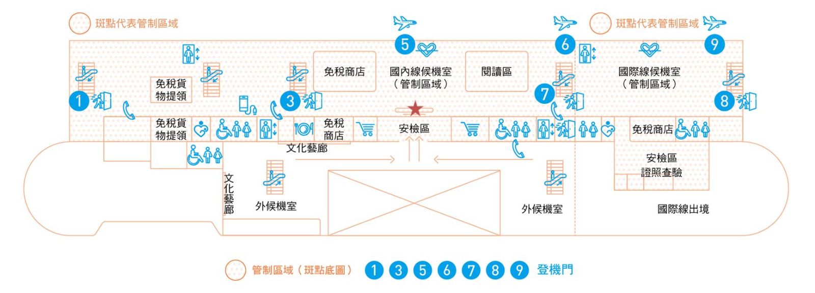 身心障礙斜坡道位置圖 (點選平面圖可放大，開新視窗)