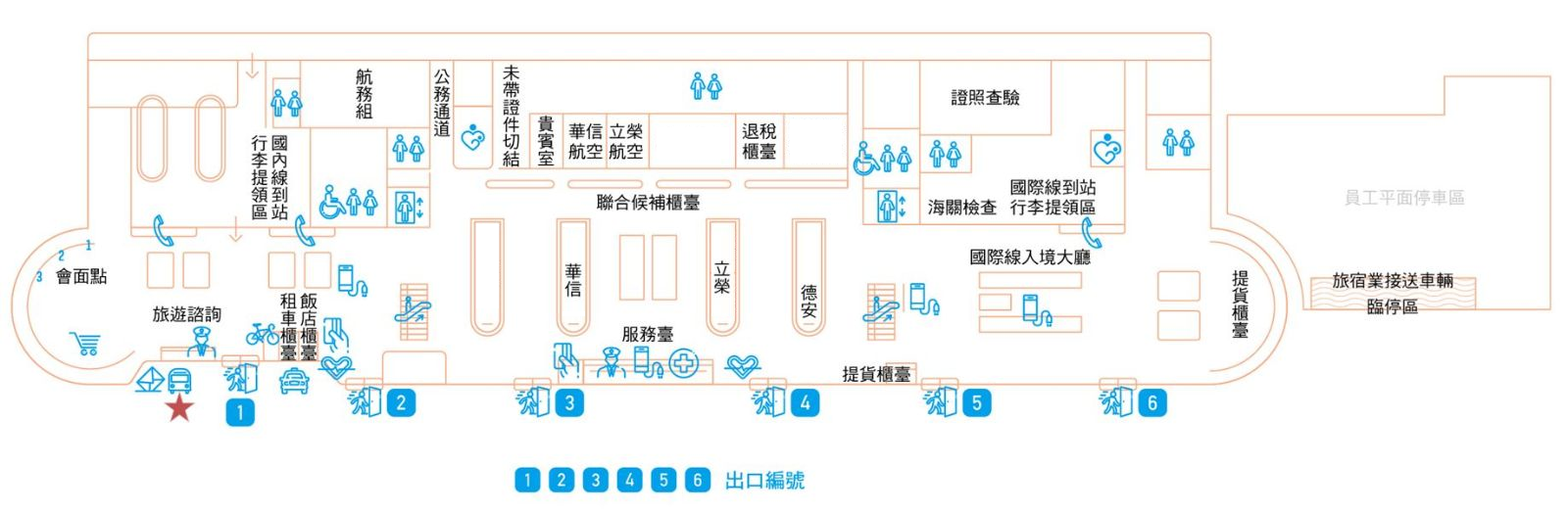 公車汽車招呼站位置圖 (點選平面圖可放大，開新視窗)