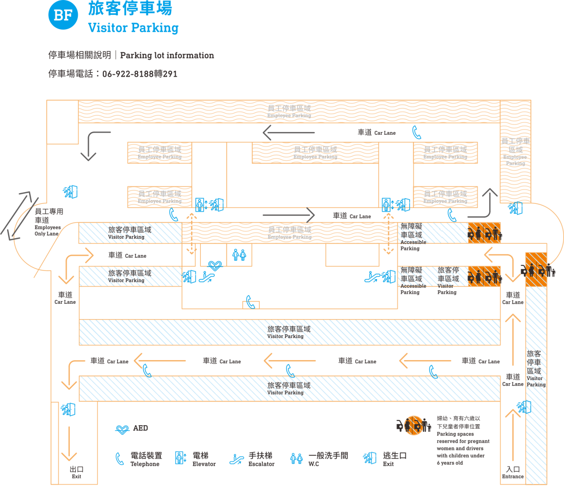 航廈地下一樓平面圖